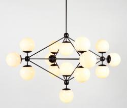 Изображение продукта Roll & Hill Modo люстра 15 globes black cream