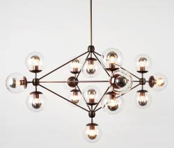 Изображение продукта Roll & Hill Modo люстра 15 globes bronze clear