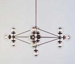 Изображение продукта Roll & Hill Modo люстра diamond 13 globes bronze clear