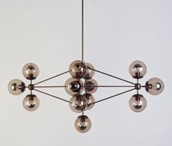 Изображение продукта Roll & Hill Modo люстра diamond 13 globes bronze smoke