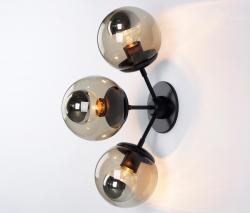 Изображение продукта Roll & Hill Modo sconce 3 globes black smoke