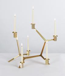 Roll & Hill Roll & Hill Agnes канделябр ￼￼￼table 6 candles brass - 2