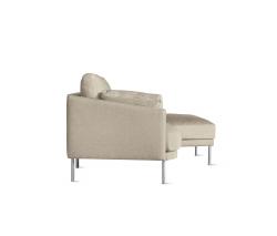 Design Within Reach Camber Compact Sectional с обивкой из ткани, Right, стальные ножки - 3