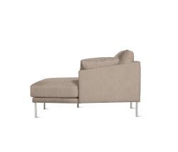 Design Within Reach Camber Compact Sectional с обивкой из ткани, Right, стальные ножки - 4