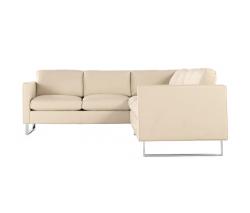 Design Within Reach Goodland Large Sectional в коже, Right, стальные ножки - 2