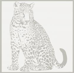Petracer's Ceramics Gran Gala leopardo seduto bianco - 1