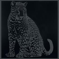 Petracer's Ceramics Gran Gala leopardo seduto nero - 1
