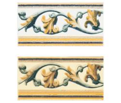 Petracer's Ceramics Grand Elegance fleures giglio policromo su crema - 2