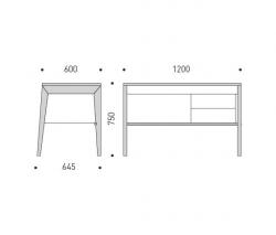 MINT Furniture Writing Desk with storage - 3
