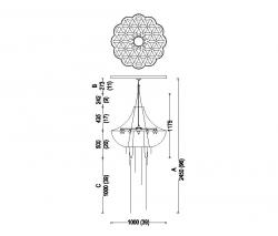 Willowlamp Flower of Life - 1000 - suspended - 2
