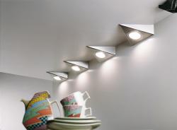 Изображение продукта Hera UL 1 halogen - Triangular Halogen Under-Cabinet Luminaire in Stainless Steel