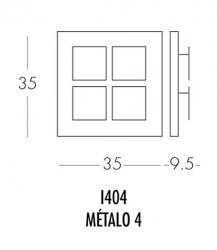 Изображение продукта Dix Heures Dix Metalo 4 I404 настенный светильник