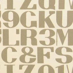 Изображение продукта Maharam Alphabet 003 Raw Umber On White