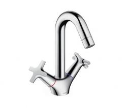 Hansgrohe Logis Classic 2-handle basin mixer with pop-up waste set - 1