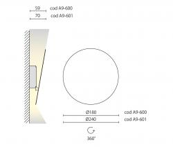 Aqlus Face Ø180 wall - 2