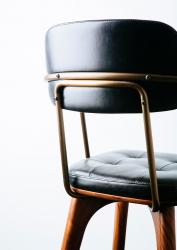 Stellar Works Utility кресло с подлокотниками and half-с обивкойd back - 3