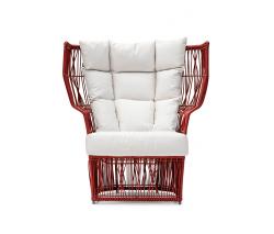 Изображение продукта Kenneth Cobonpue Calyx Easy кресло с подлокотниками с высокой спинкой