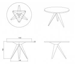 45 Kilo Busy стол с круглой столешницей - 2