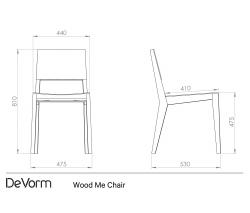 DE VORM Wood Me кресло - 23