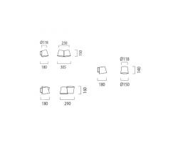 LUCENTE Amak настенный светильник - 3