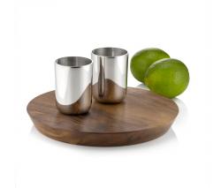 Изображение продукта Miranda Watkins Gleam Shot Tumblers + Maple Cutting Board