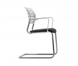 Изображение продукта Dauphin X-Code кресло на стальной раме стул с подлокотниками 080